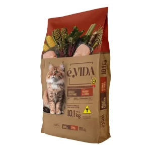 Ração Seca É Vida Frango e Arroz para Gatos Castrados